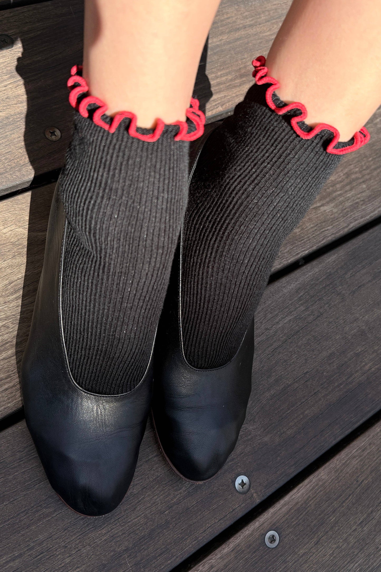 The Petite Ruffled Modal Socks (wholesale)