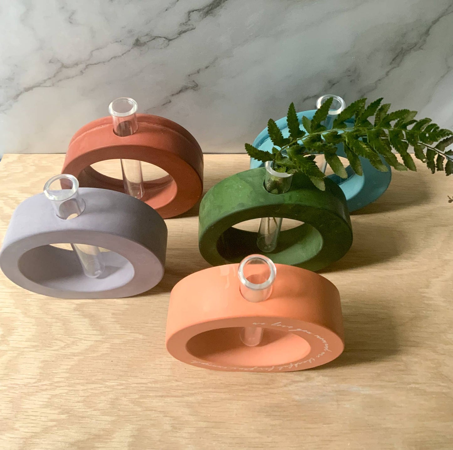 Propagation Station Modern Bud Vase | cement home decor