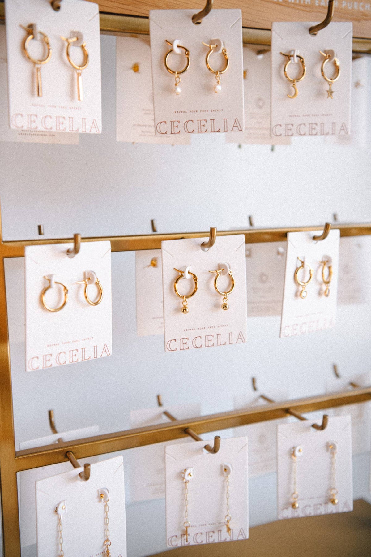 Cosmic Moon & Star Pendant Hoop Earrings