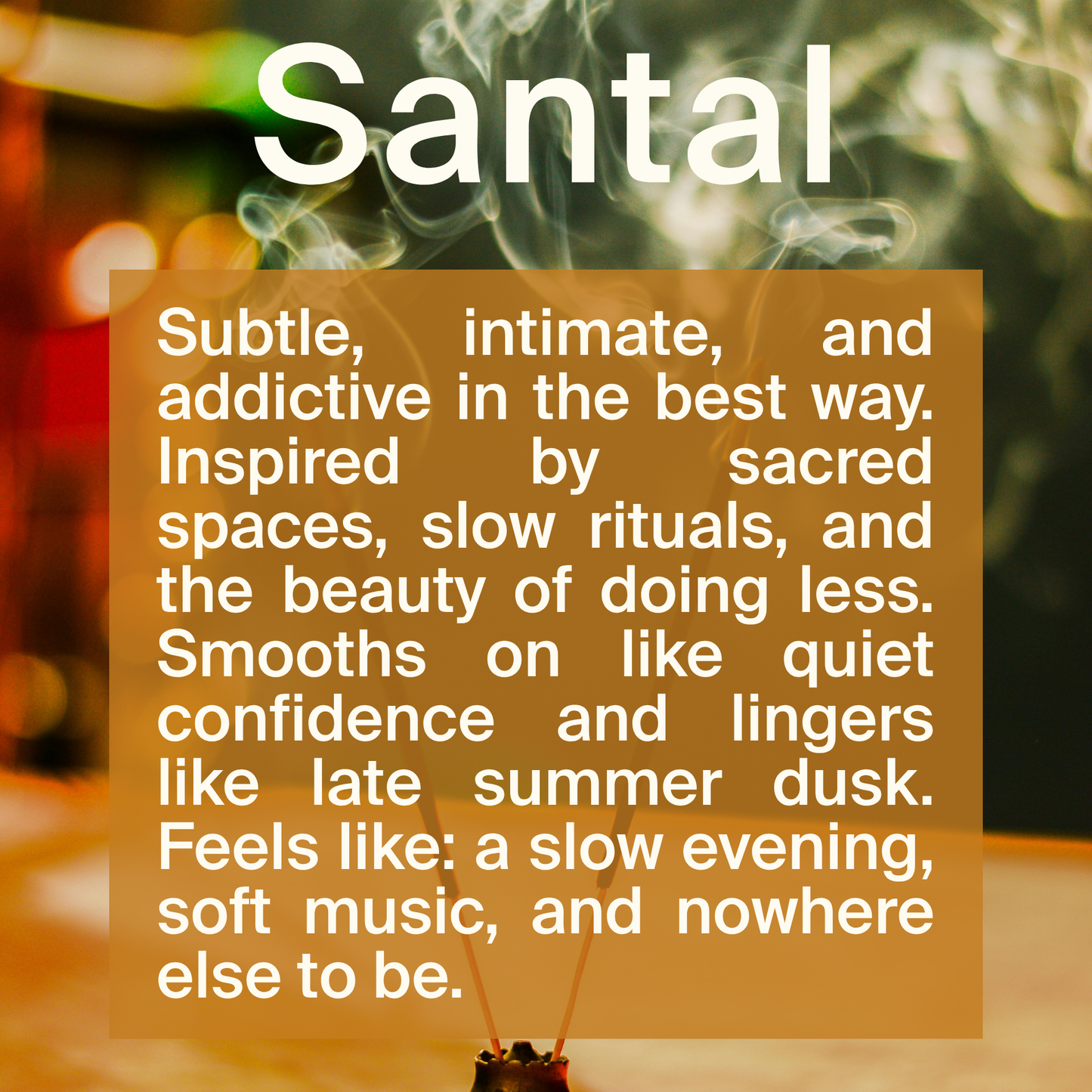 Santal Body Oil | Organic Ingredients | Colorful Packaging