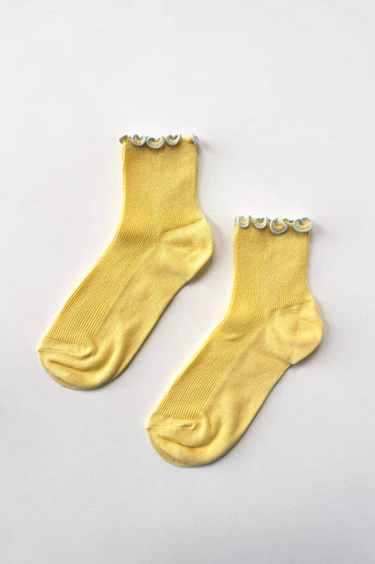 The Petite Ruffled Modal Socks (wholesale)