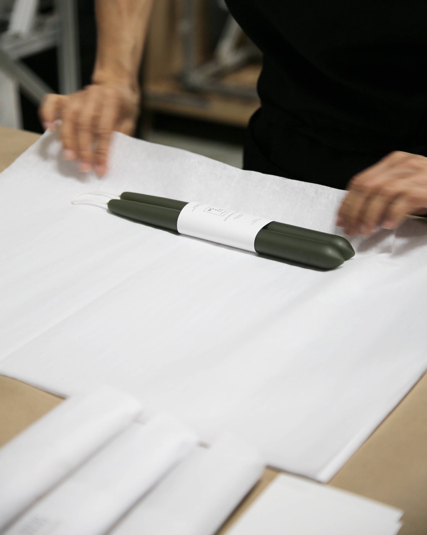 Forest Green | Dipped Beeswax Taper Candles | All Natural