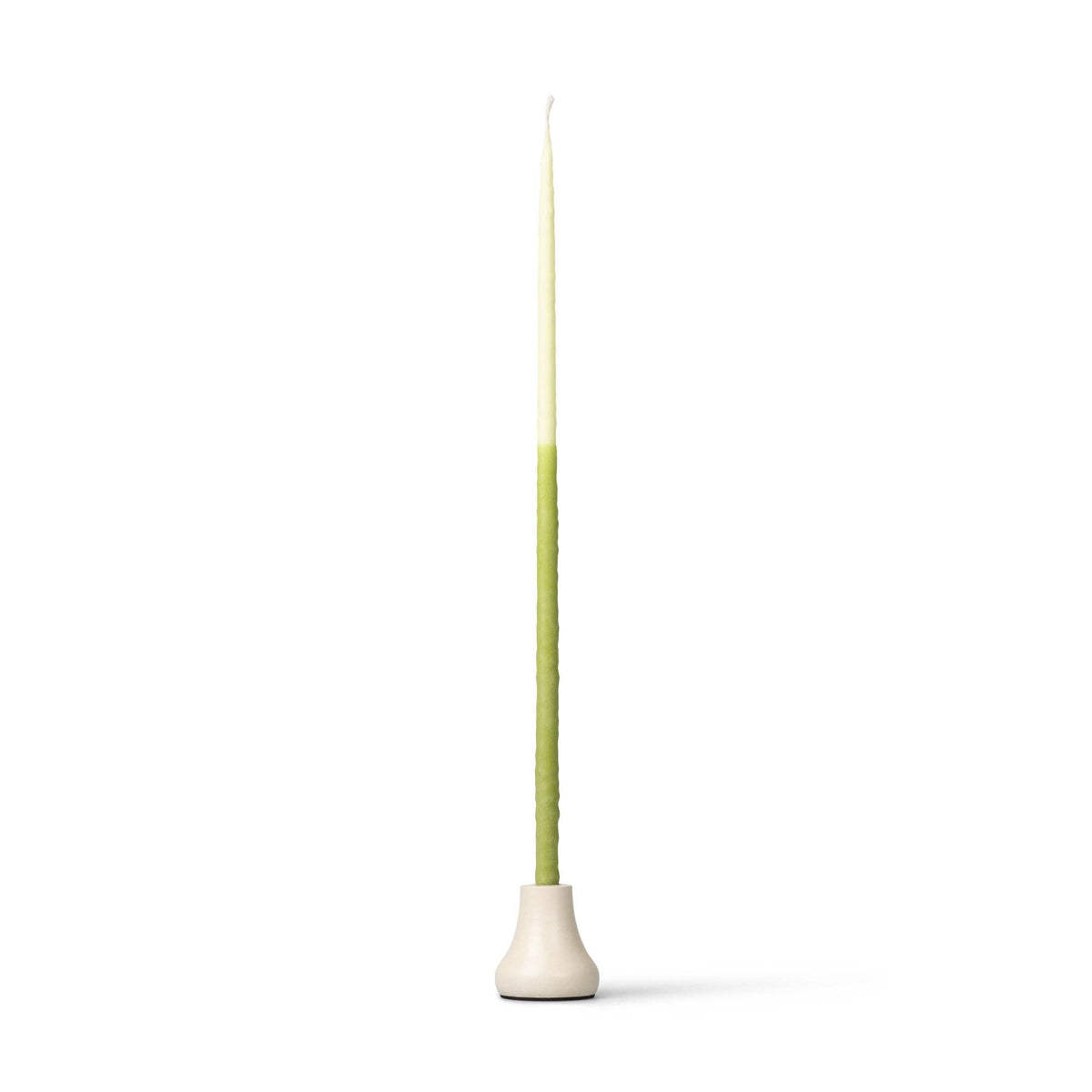 BRITISH COLOUR STANDARD Thin Taper Candleholder in Pearl White  - Set of 6