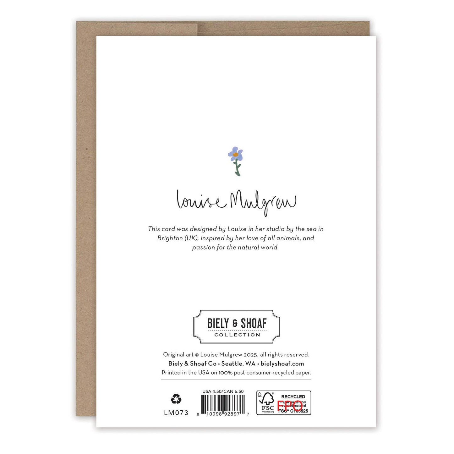 Purple & White Flowers Thank You Card