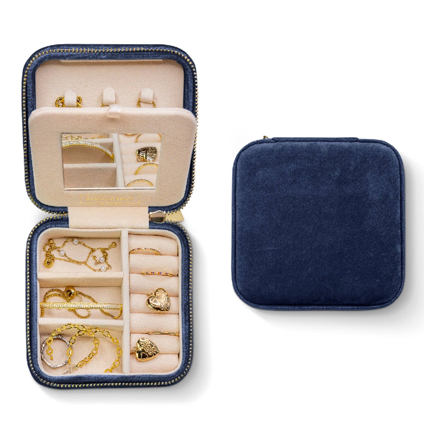 Plush Velvet Square Jewelry Box