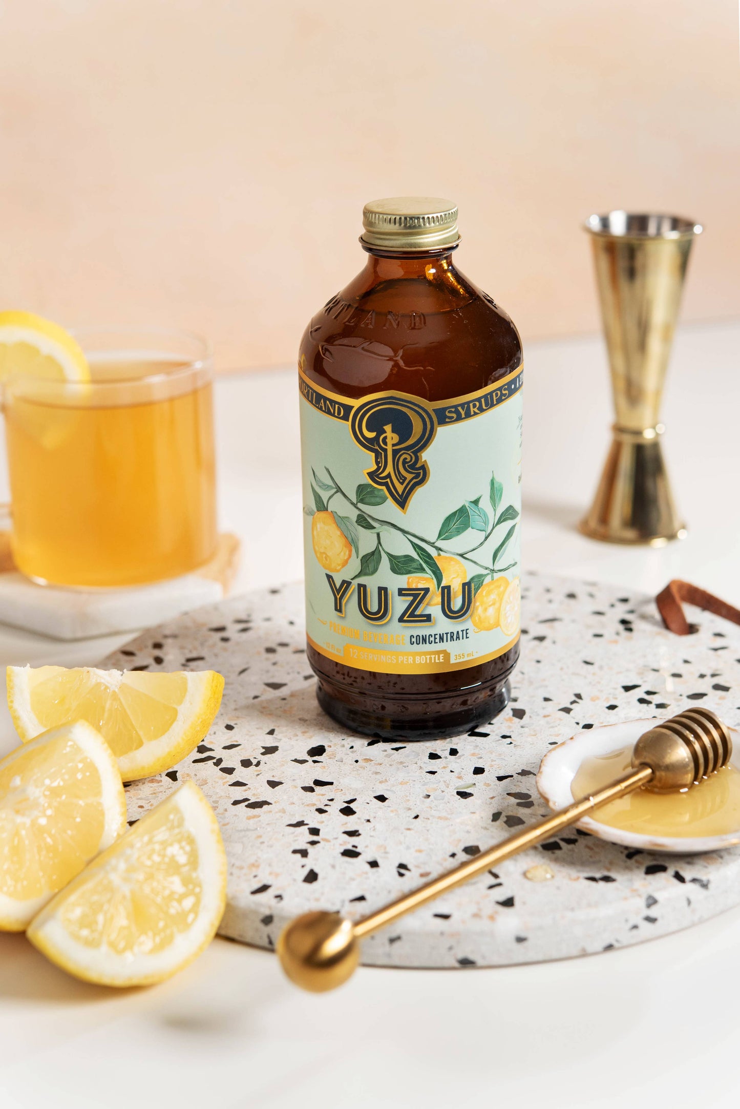 Yuzu Syrup 12oz  - cocktail / mocktail mixer