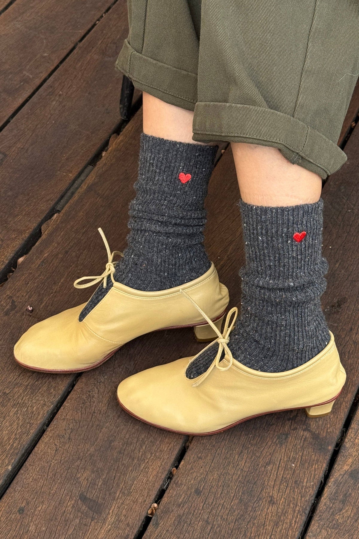 Embroidered Snow Socks