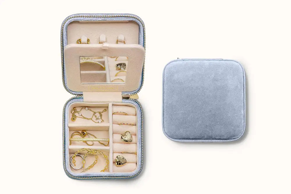 Plush Velvet Square Jewelry Box