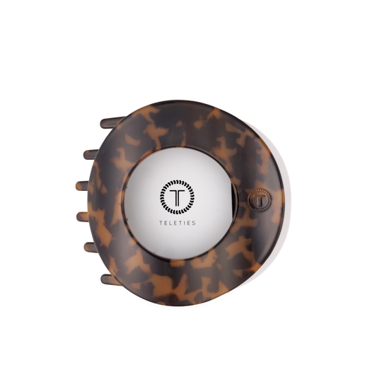 Tortoise | Large| Flat Circle Hair Clip