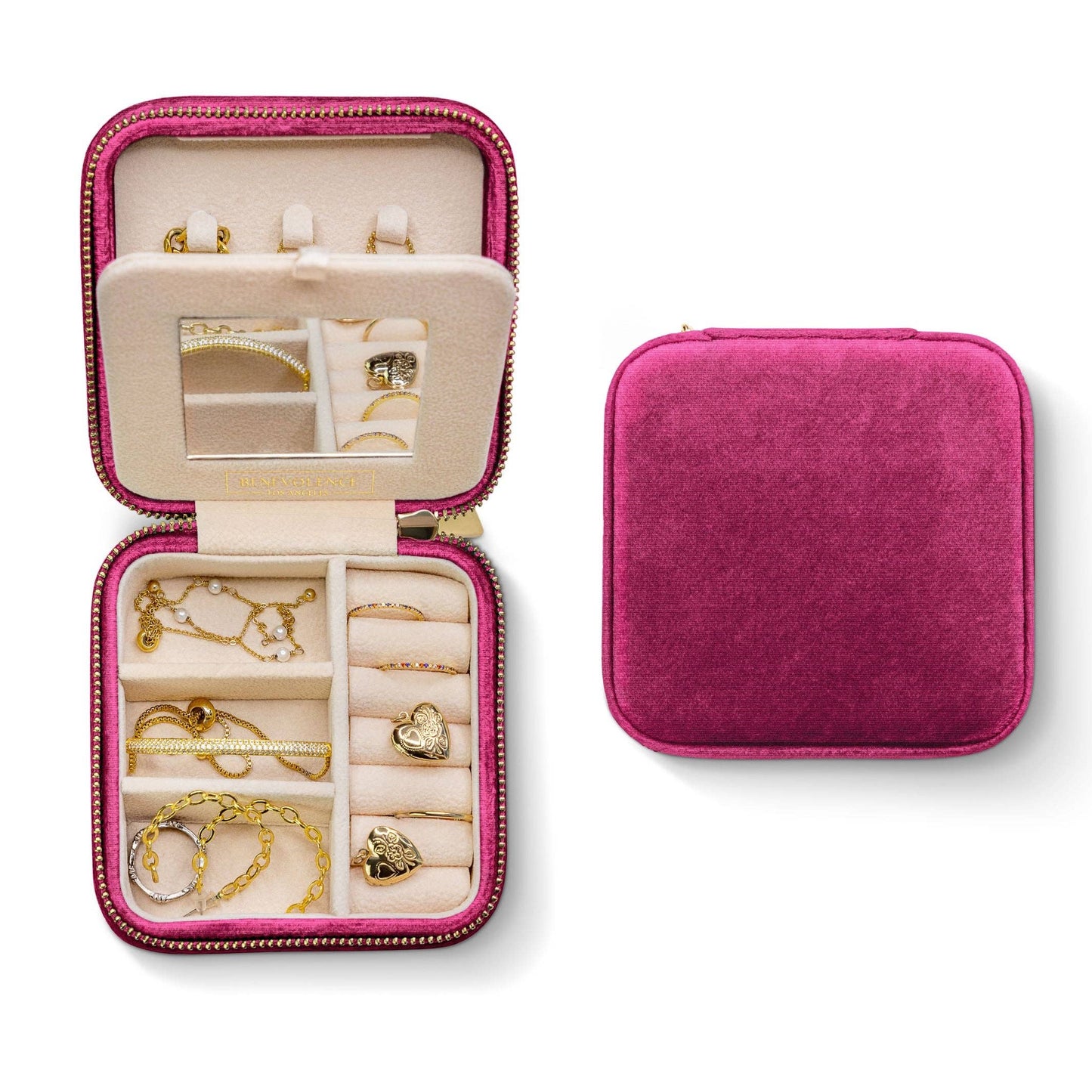 Plush Velvet Square Jewelry Box