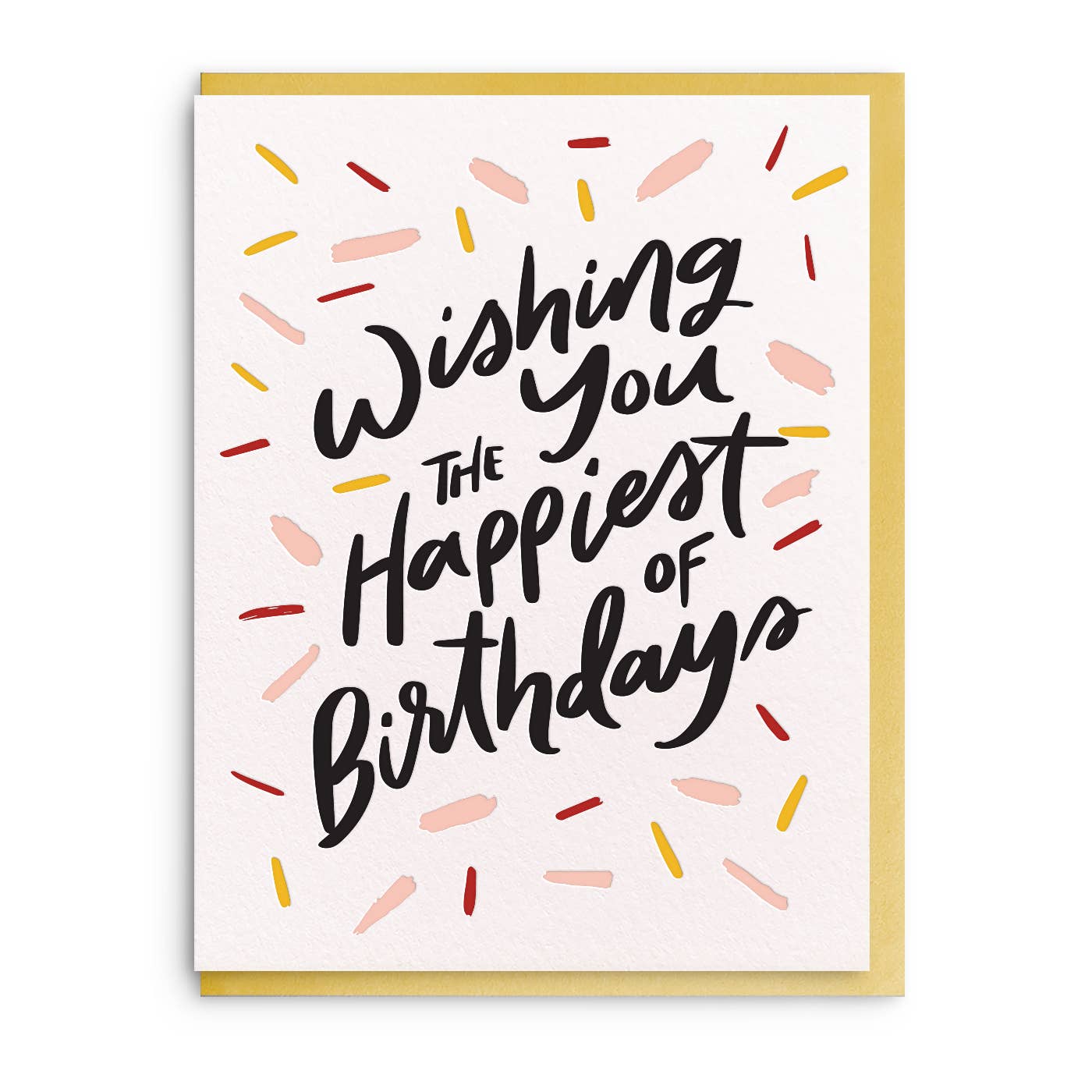 Happiest Birthday -Letterpress Birthday Greeting Card