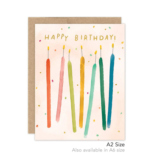 Candles Birthday - Luxe A2 Card