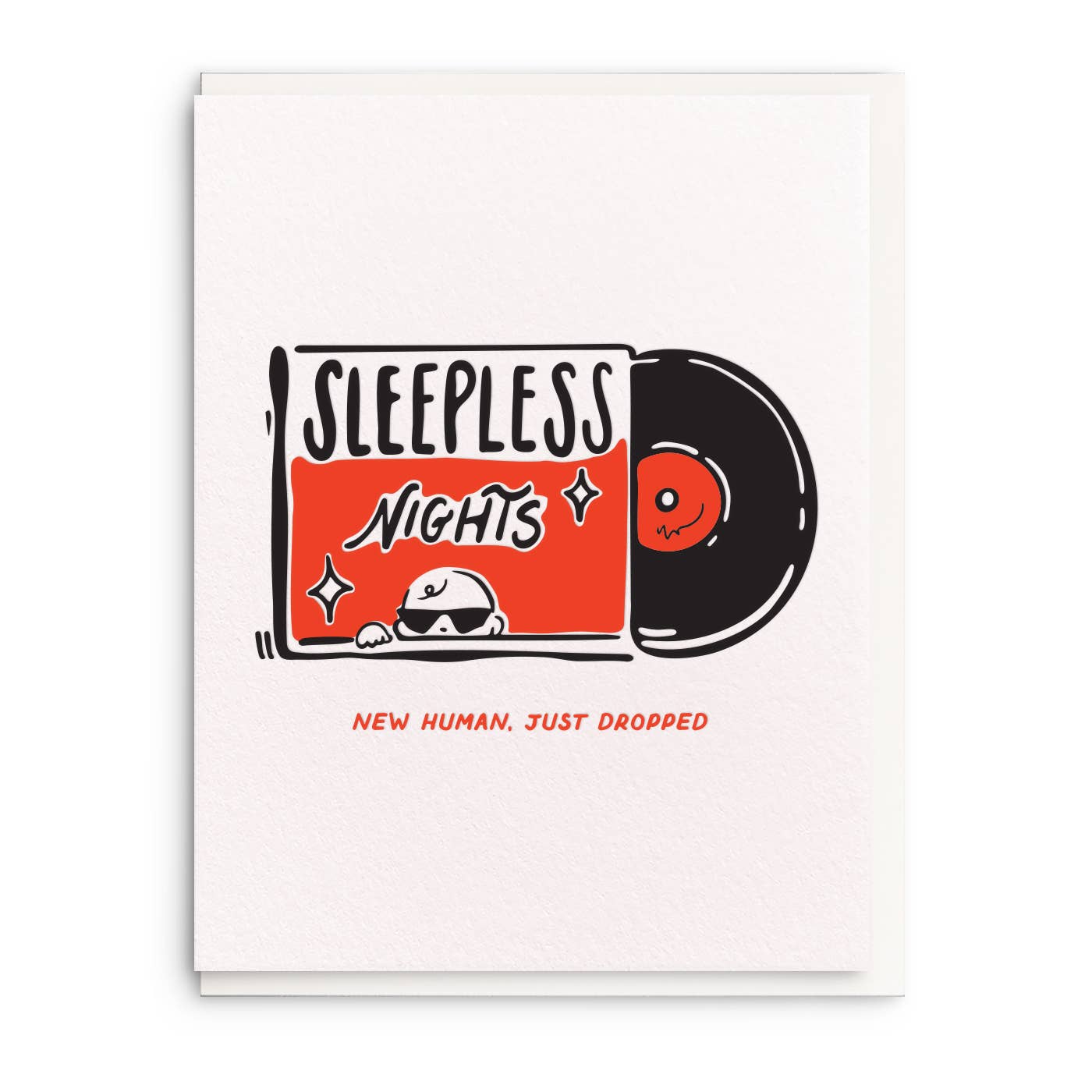 New Human, Letterpress Baby Greeting Card