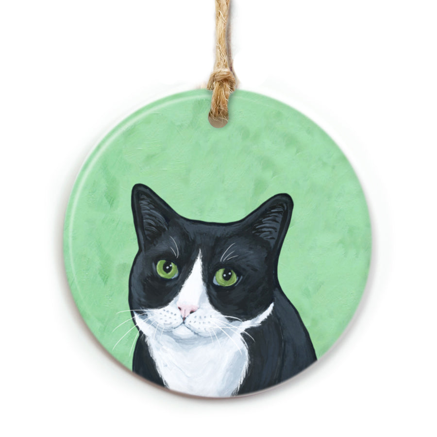 Black & White Cat Ornament