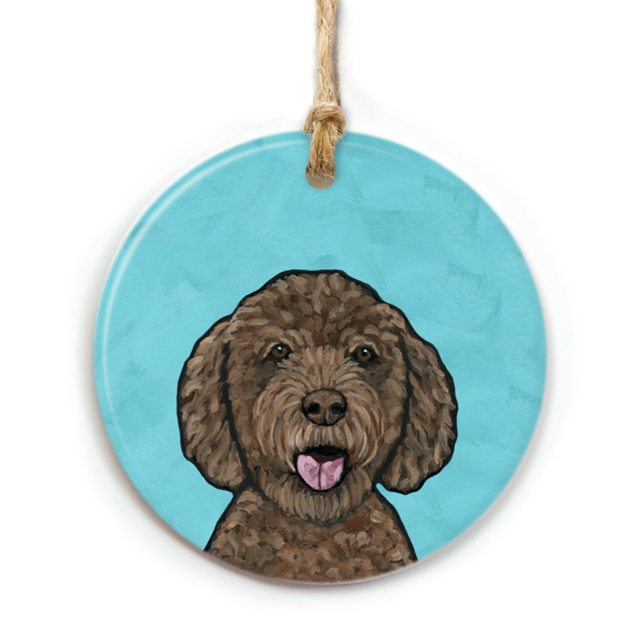 Golden Doodle Dog Ornament