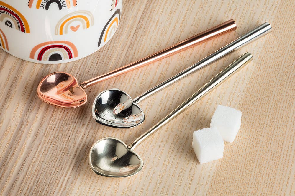 Heart Small Spoon Gold