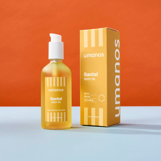 Santal Body Oil | Organic Ingredients | Colorful Packaging