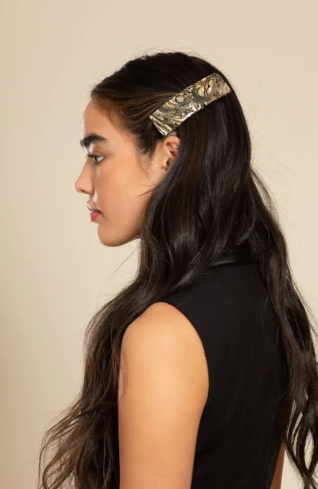 Rectangle Volume Barrette - Classic