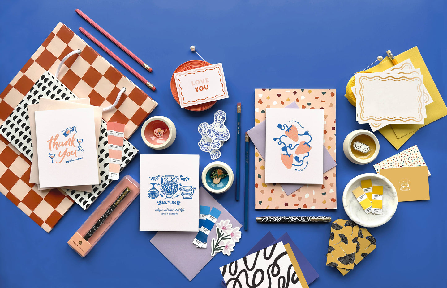 Drinks on me - Letterpress Thank You Greeting Card