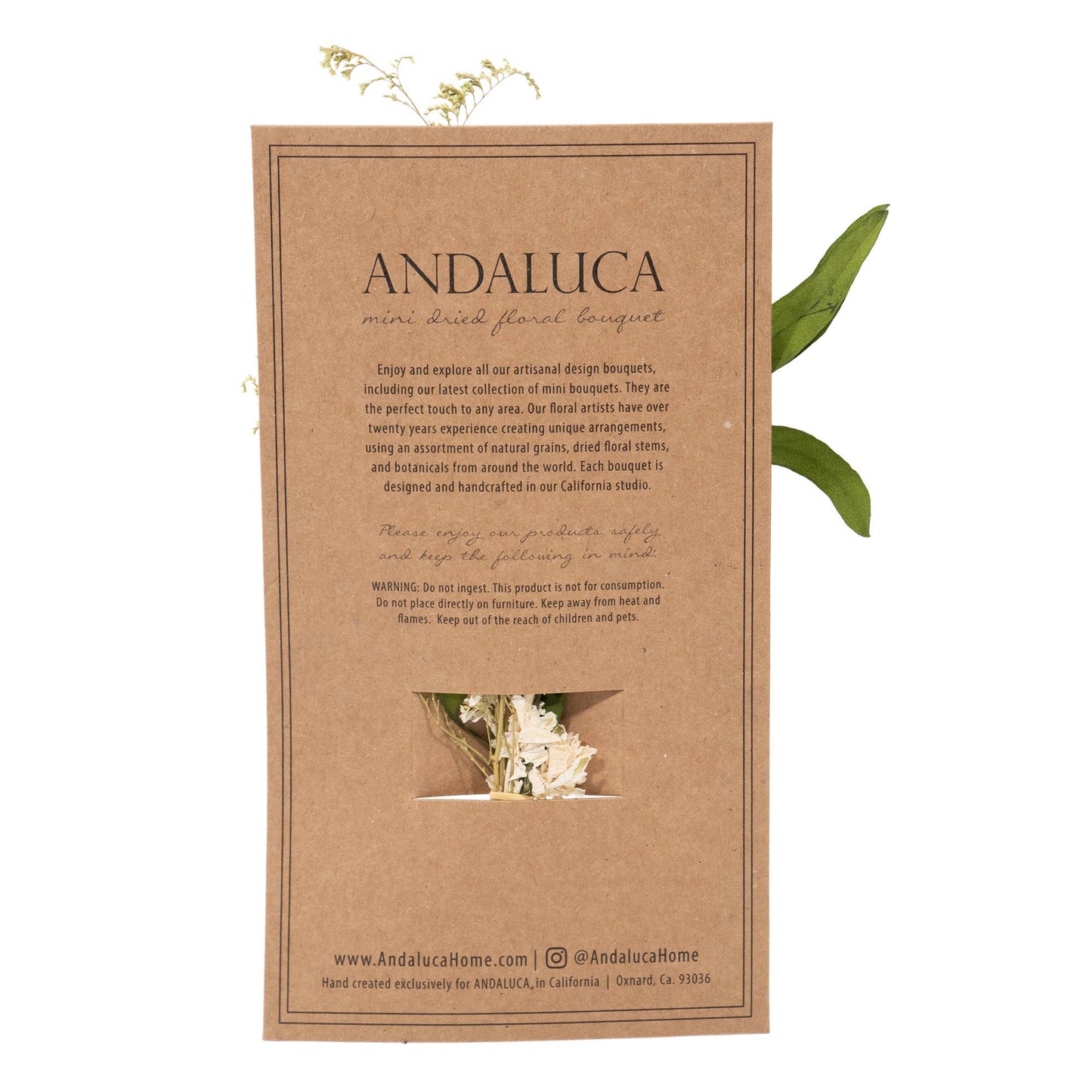 Willow & White Larkspur Mini Bouquet #60