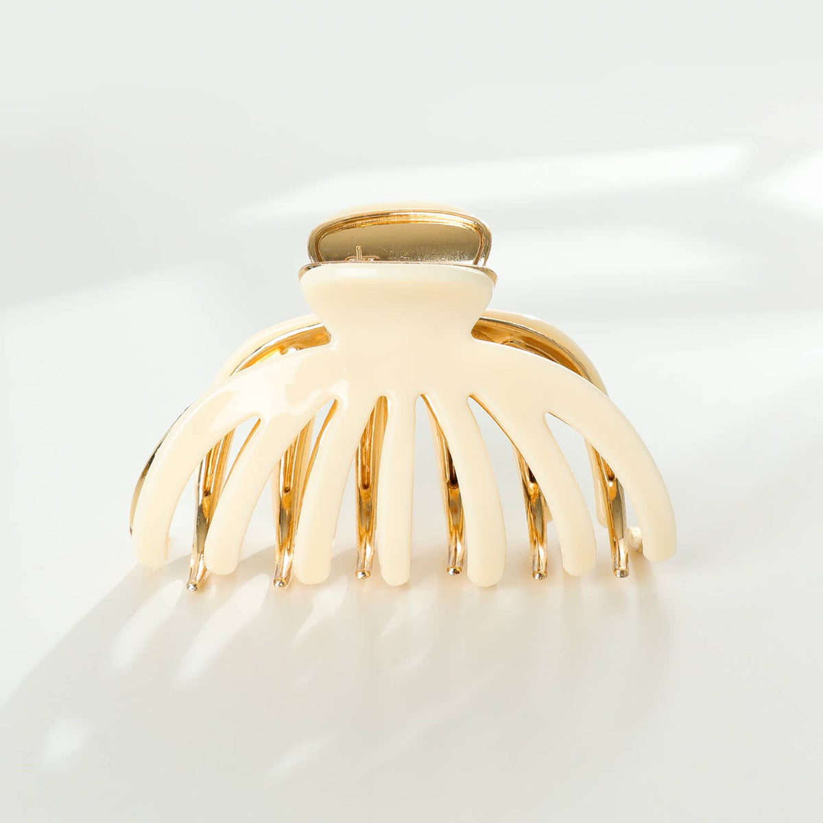 Hailey Solid Gold Metal Octopus Claw Clip - Large