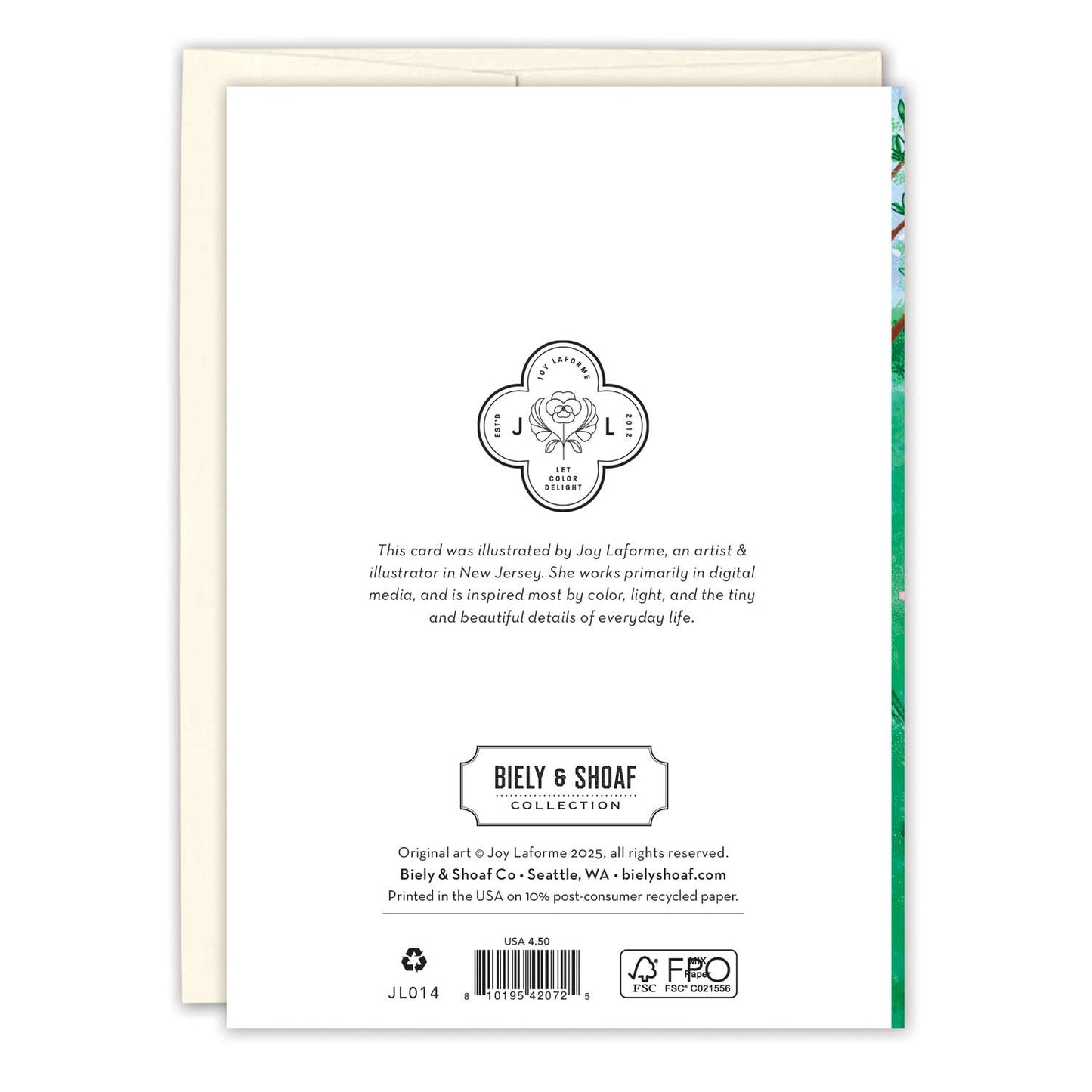 Garden Scene Wedding Card