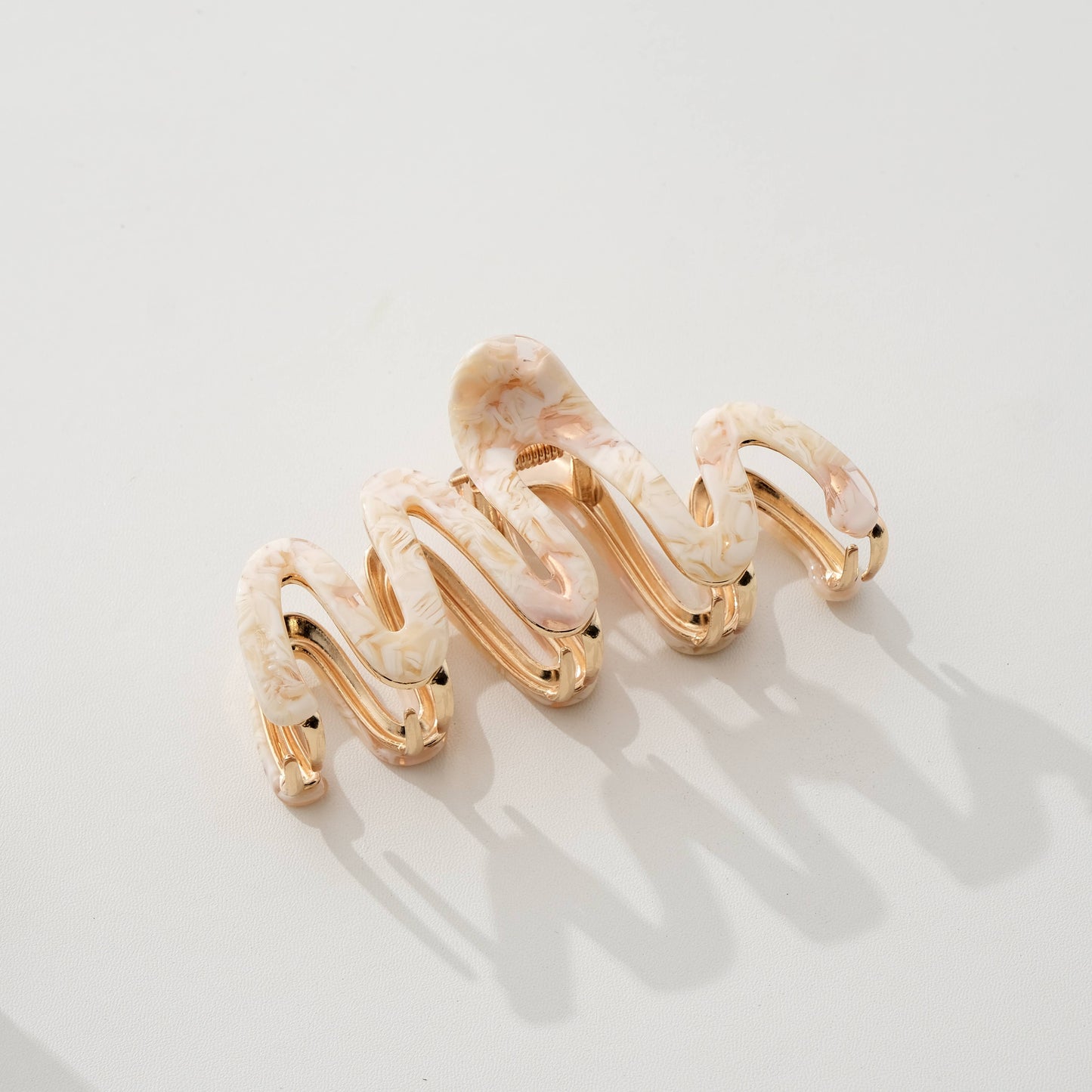 Willow Garden Squiggle Metal Claw Clip - Large