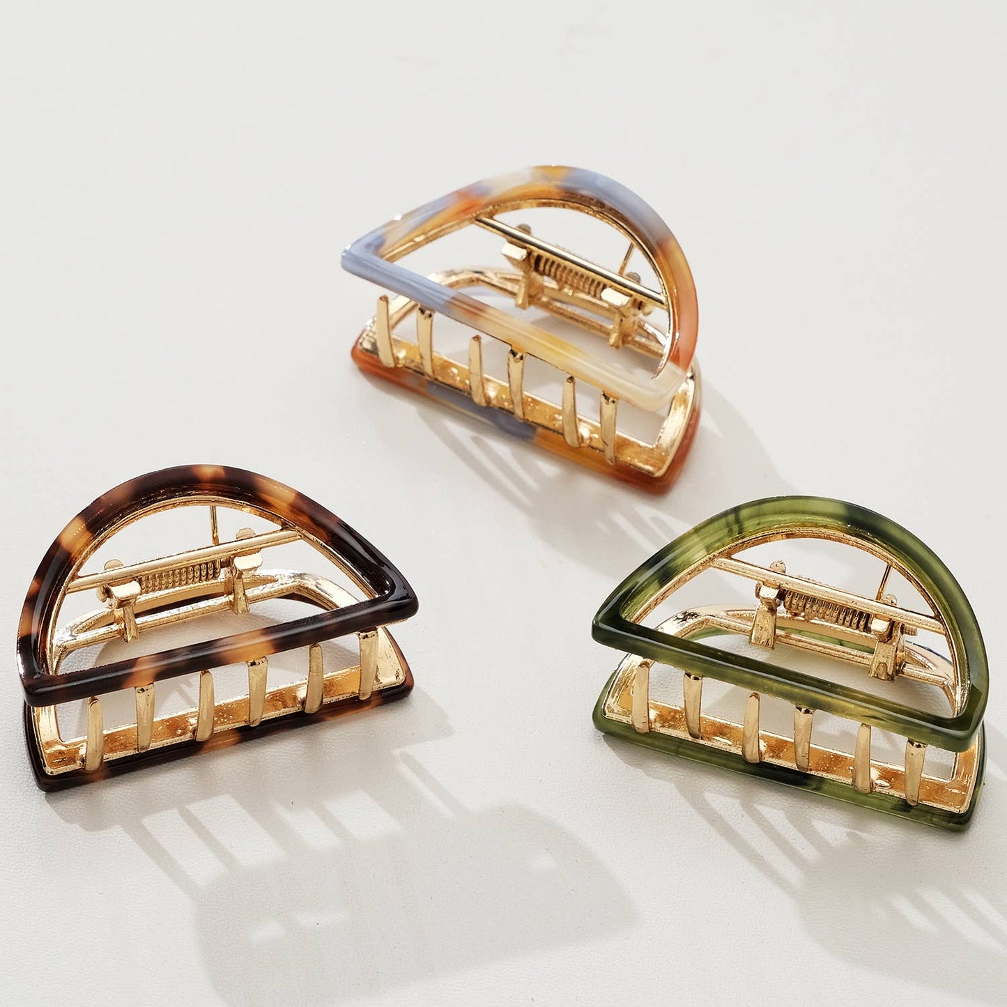 Rosalie Western | Classic Small Half Moon Metal Claw Clip