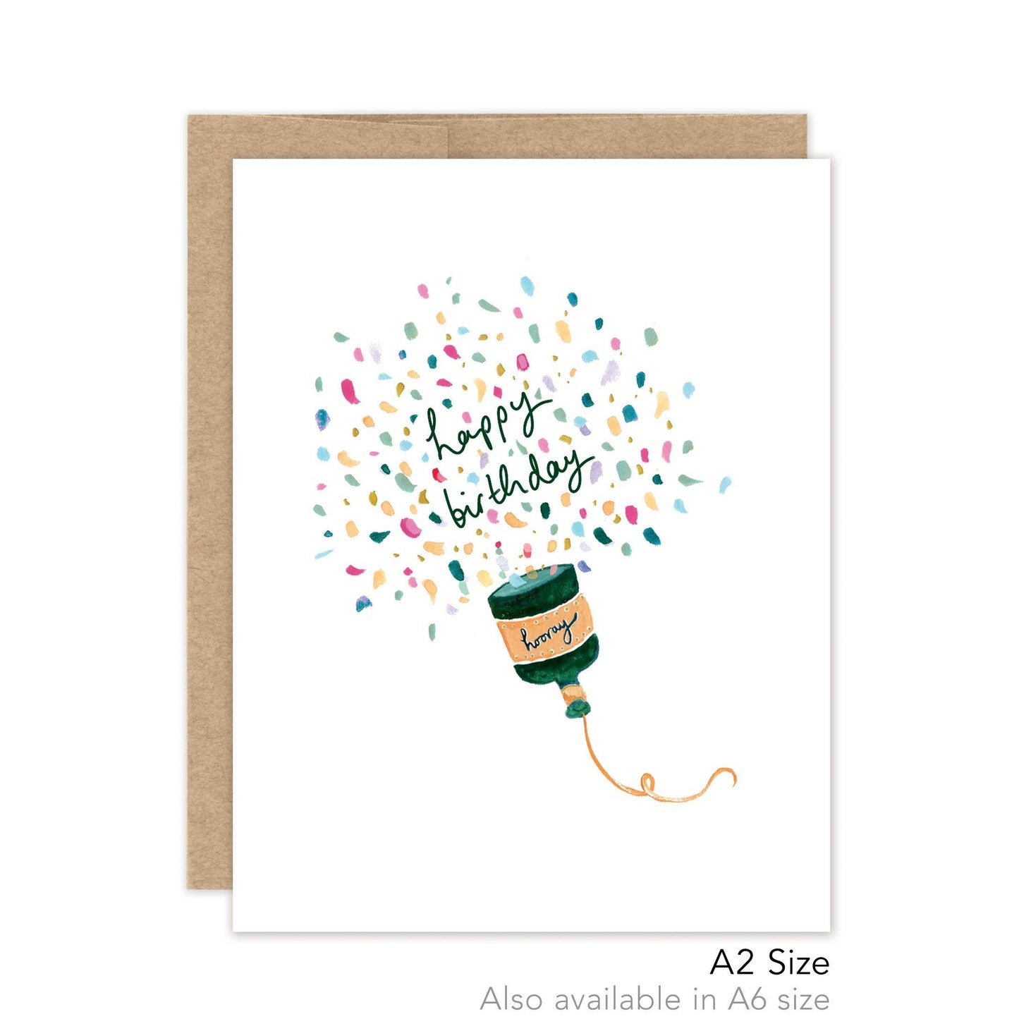 Party Popper Birthday - Luxe A2 Card