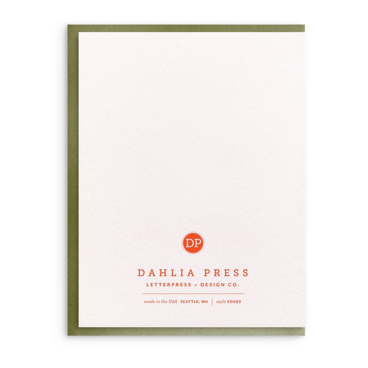Olive The Things, Letterpress Friendship Greeting Card