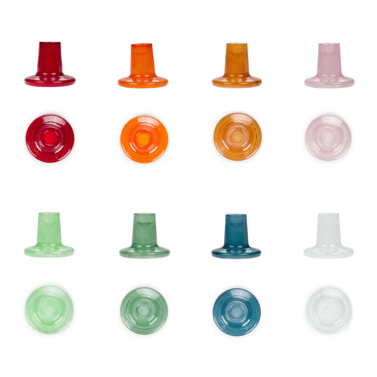 BRITISH COLOUR STANDARD - Glass Candleholder in Almond Shell