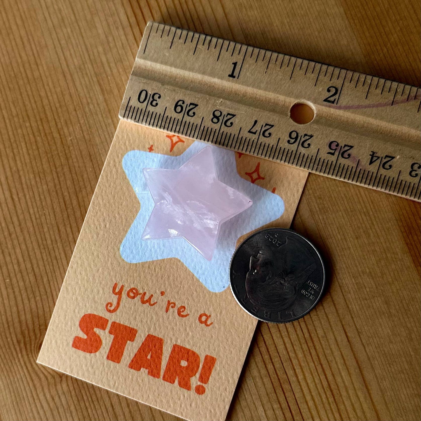 "You're a Star!" Mini Crystal Greeting Card- Crystals & Stones