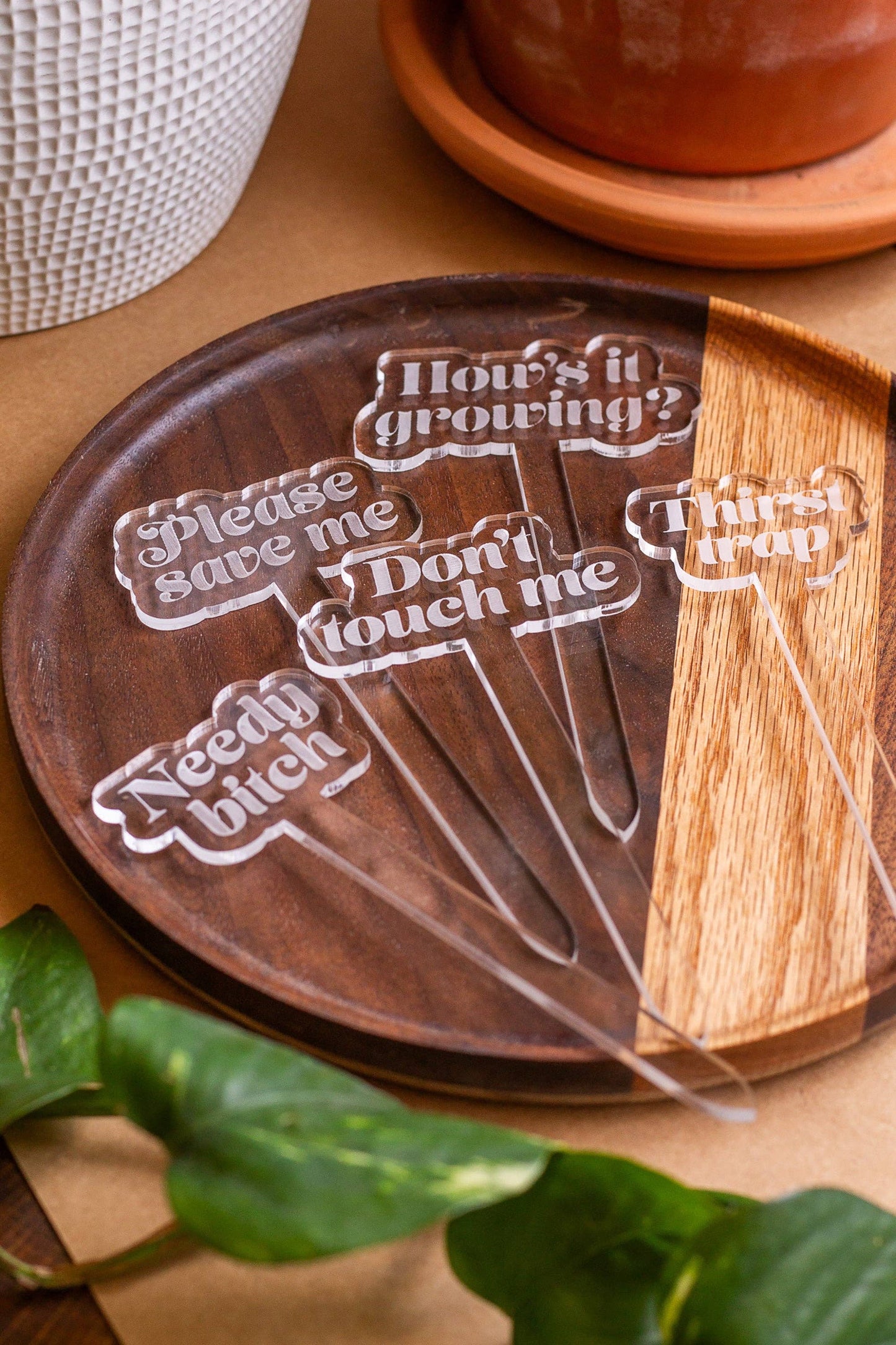 Funny Acrylic Plant Markers