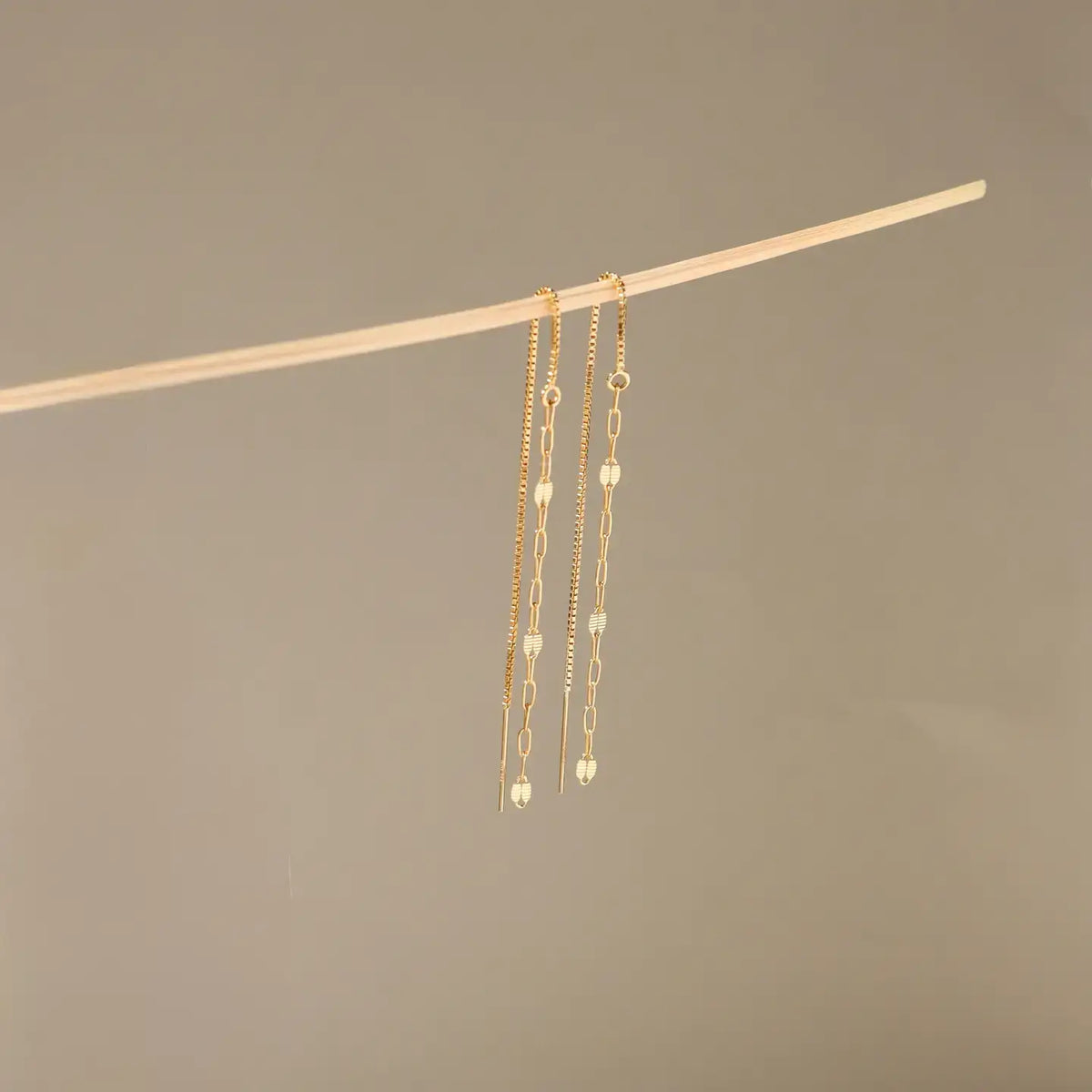 Sunspell Threaders I Statement Chain Earrings