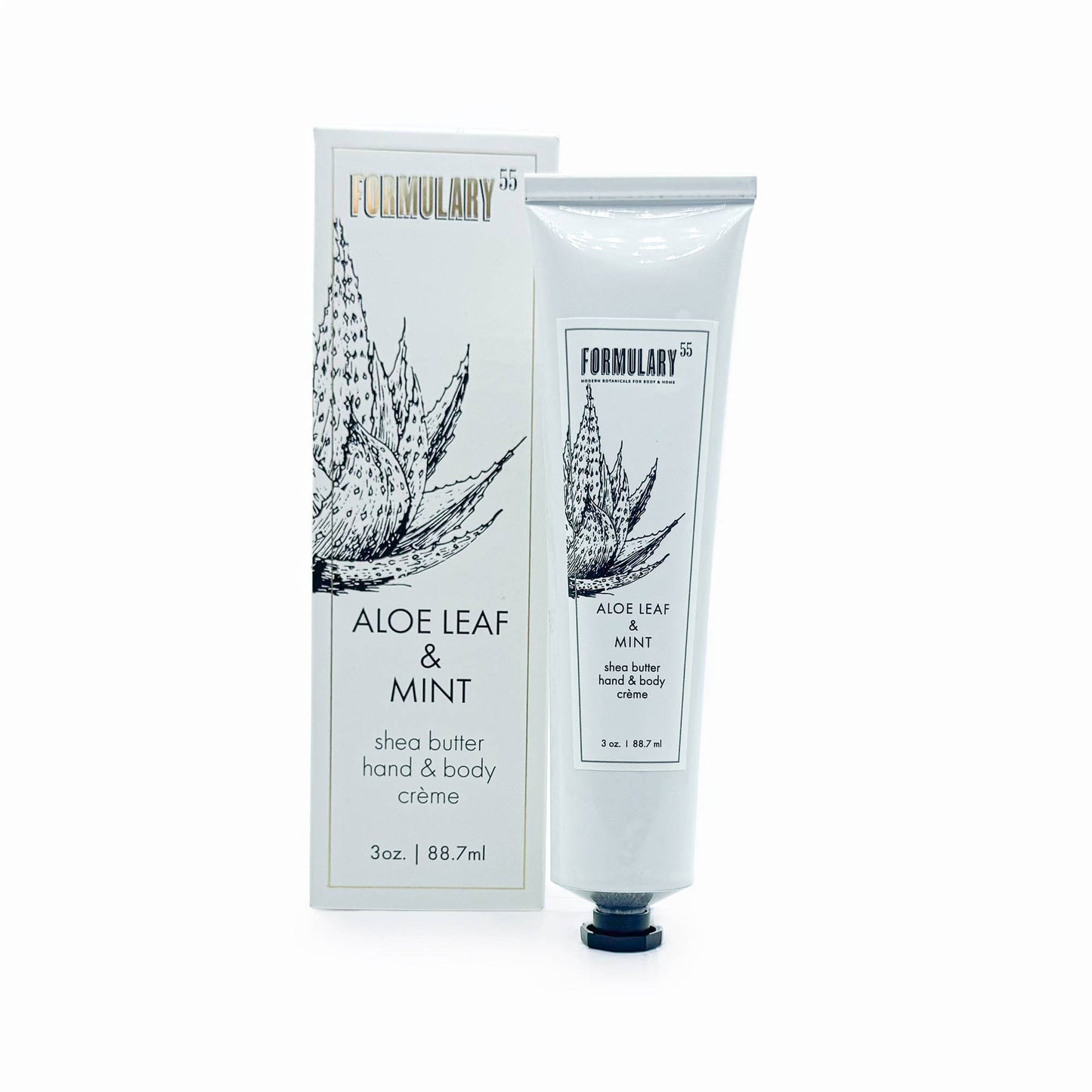 Aloe Leaf & Mint  - Shea Butter Hand and Body Creme Tube