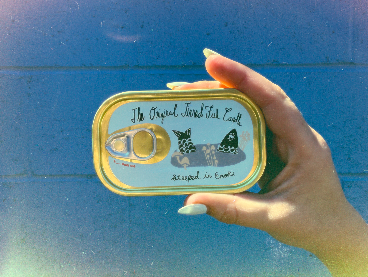 Tinned Fish Candle  Enoki Forest Soy Wax Candle