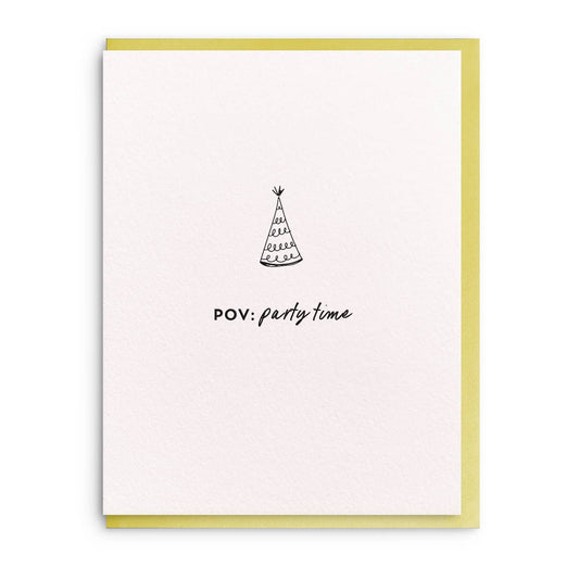 POV - Letterpress Greeting Card