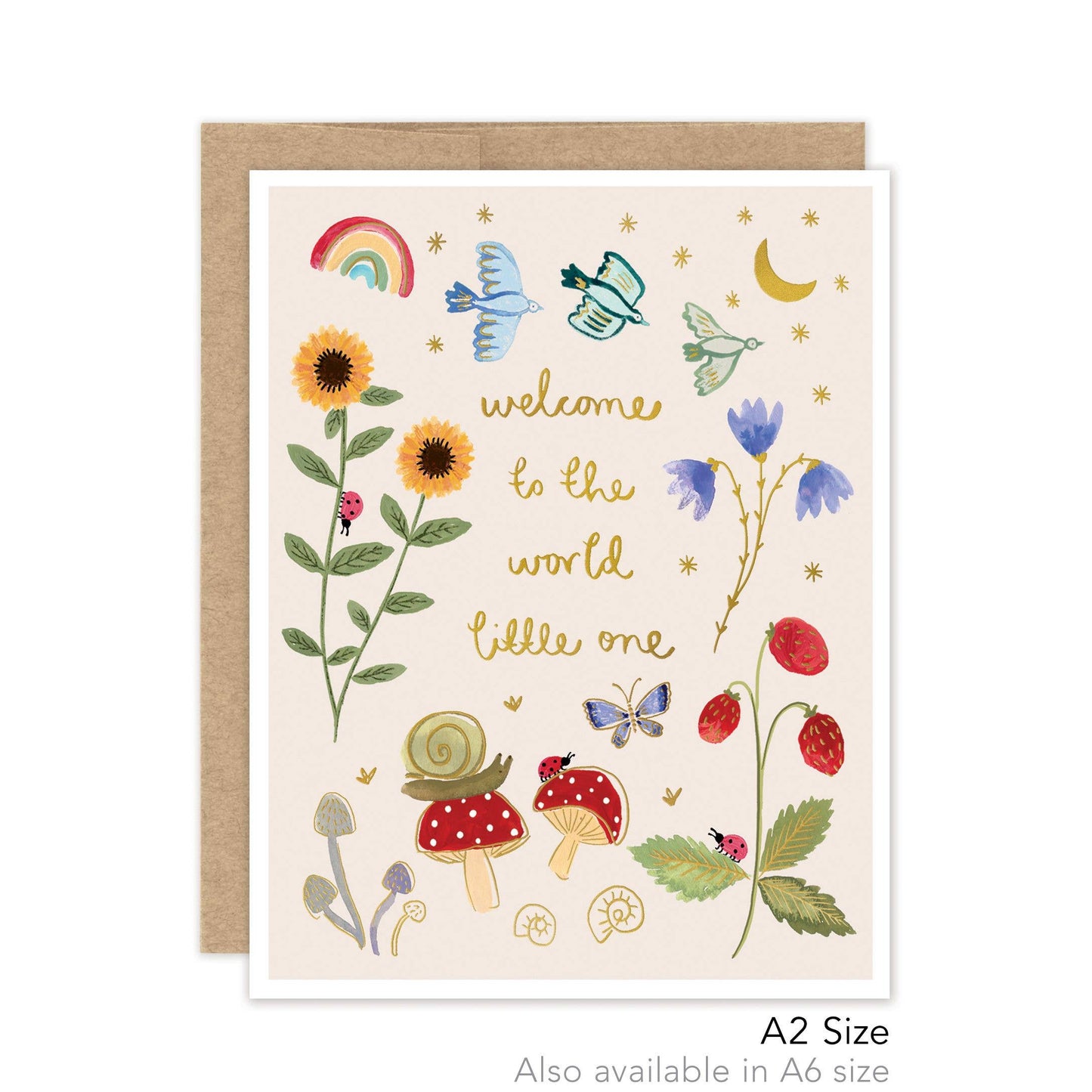 Welcome To The World Baby - Luxe A2 Card
