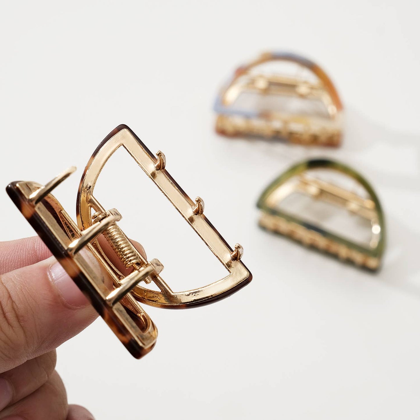 Rosalie Western | Classic Small Half Moon Metal Claw Clip