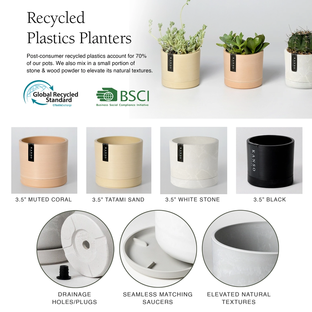 3.5" Earth Tone Mini Planters | 10 Colorways