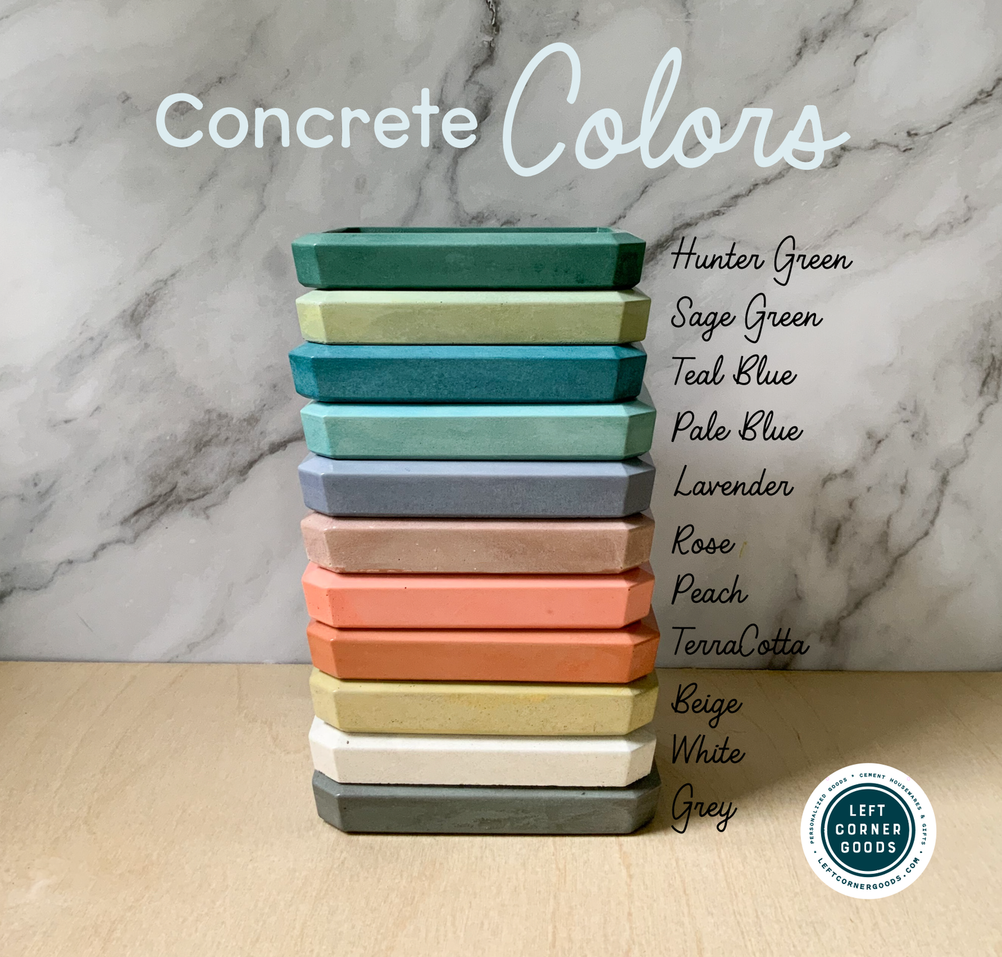 Succulent Oval Concrete Planter