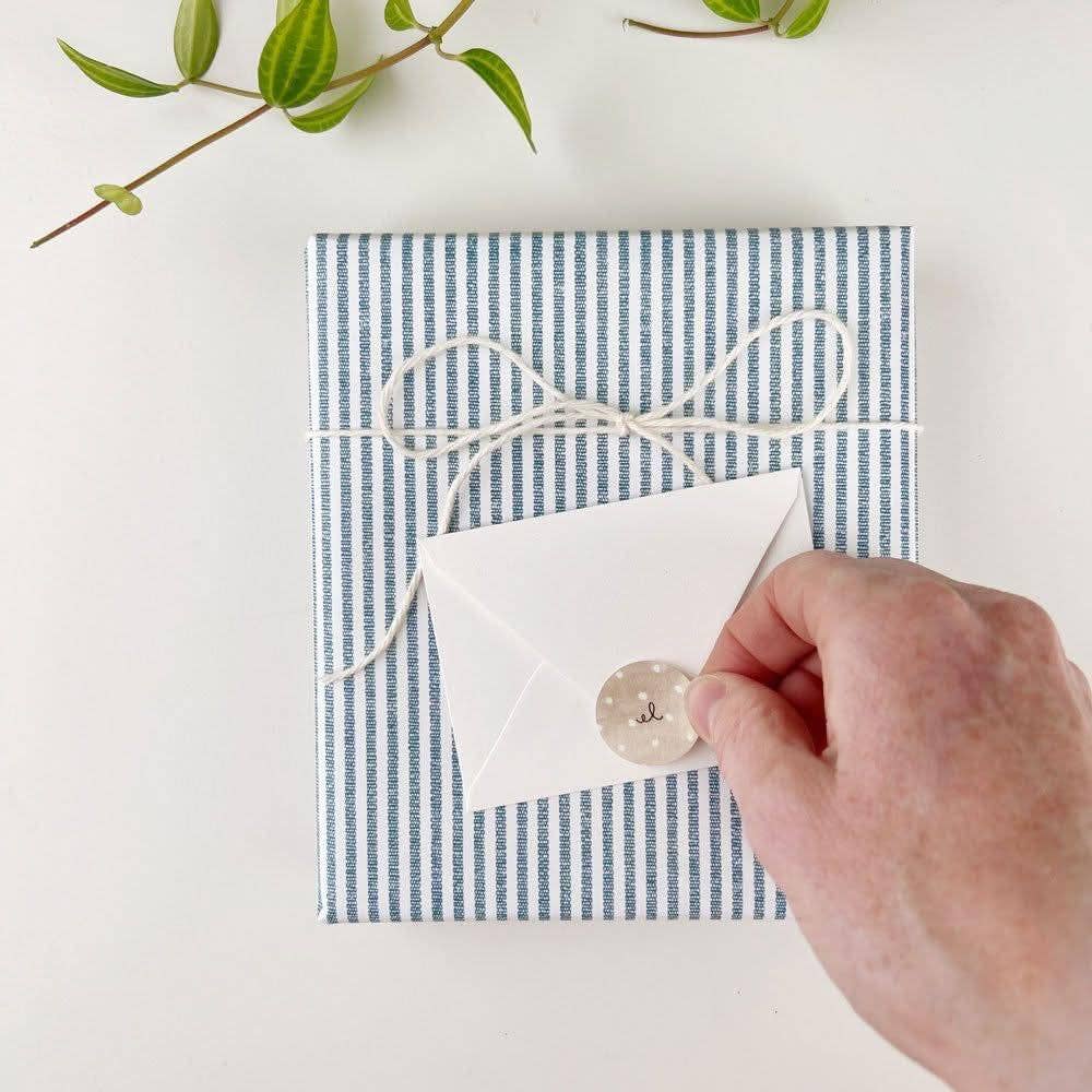 Garden rose stem mini enclosure notecard