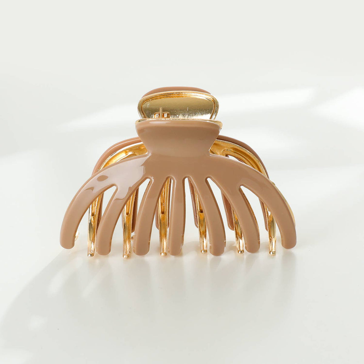 Hailey Solid Gold Metal Octopus Claw Clip - Large