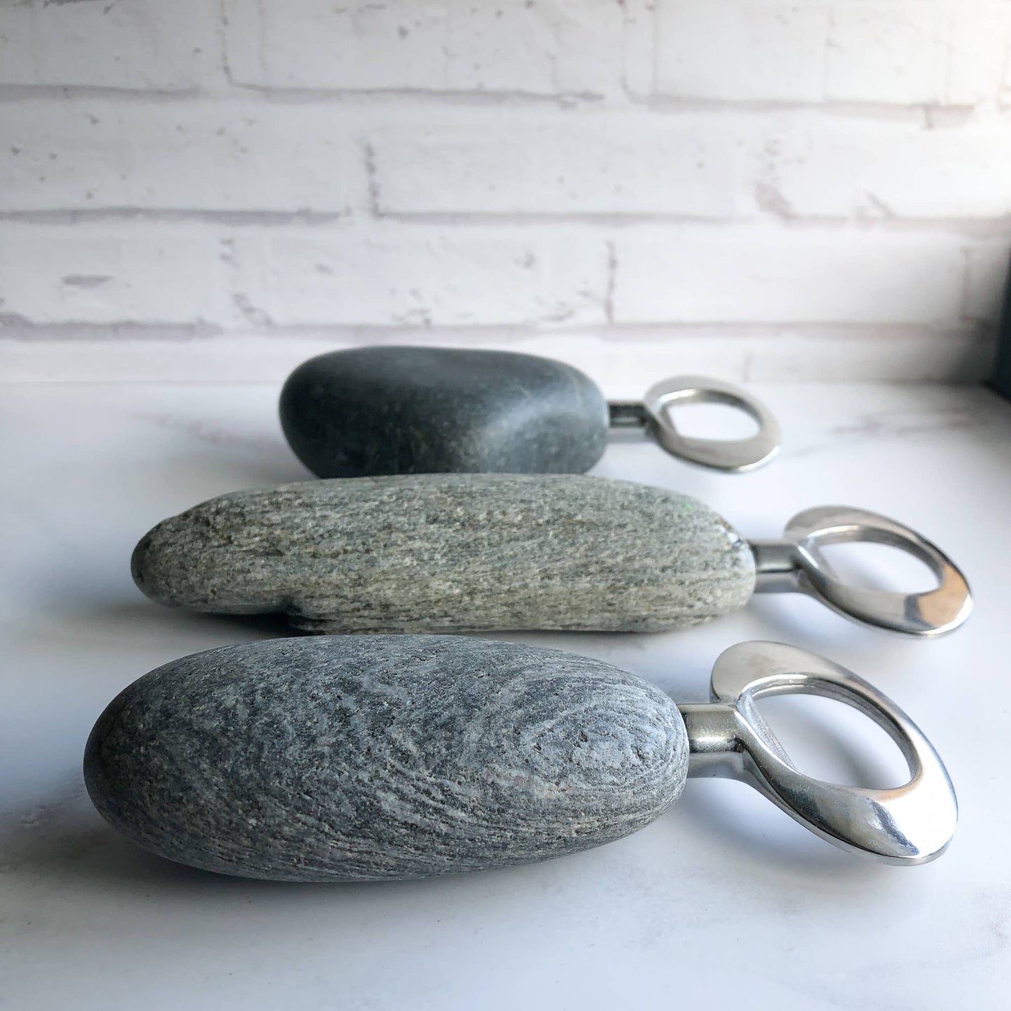 Nature-Inspired Stainless Steel  Stone Bottle Opener