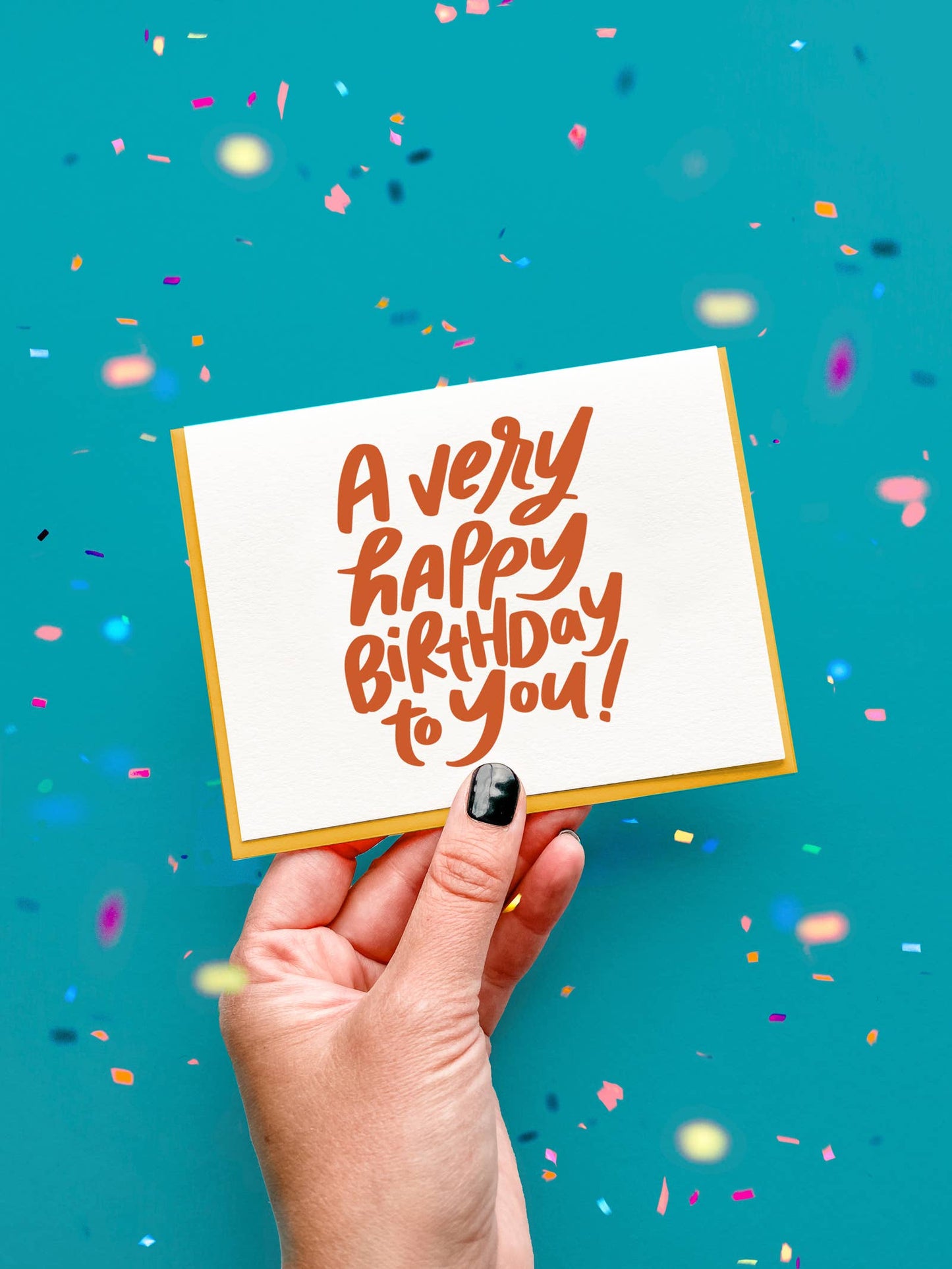 Very HBD - Letterpress Birthday Greeting Card