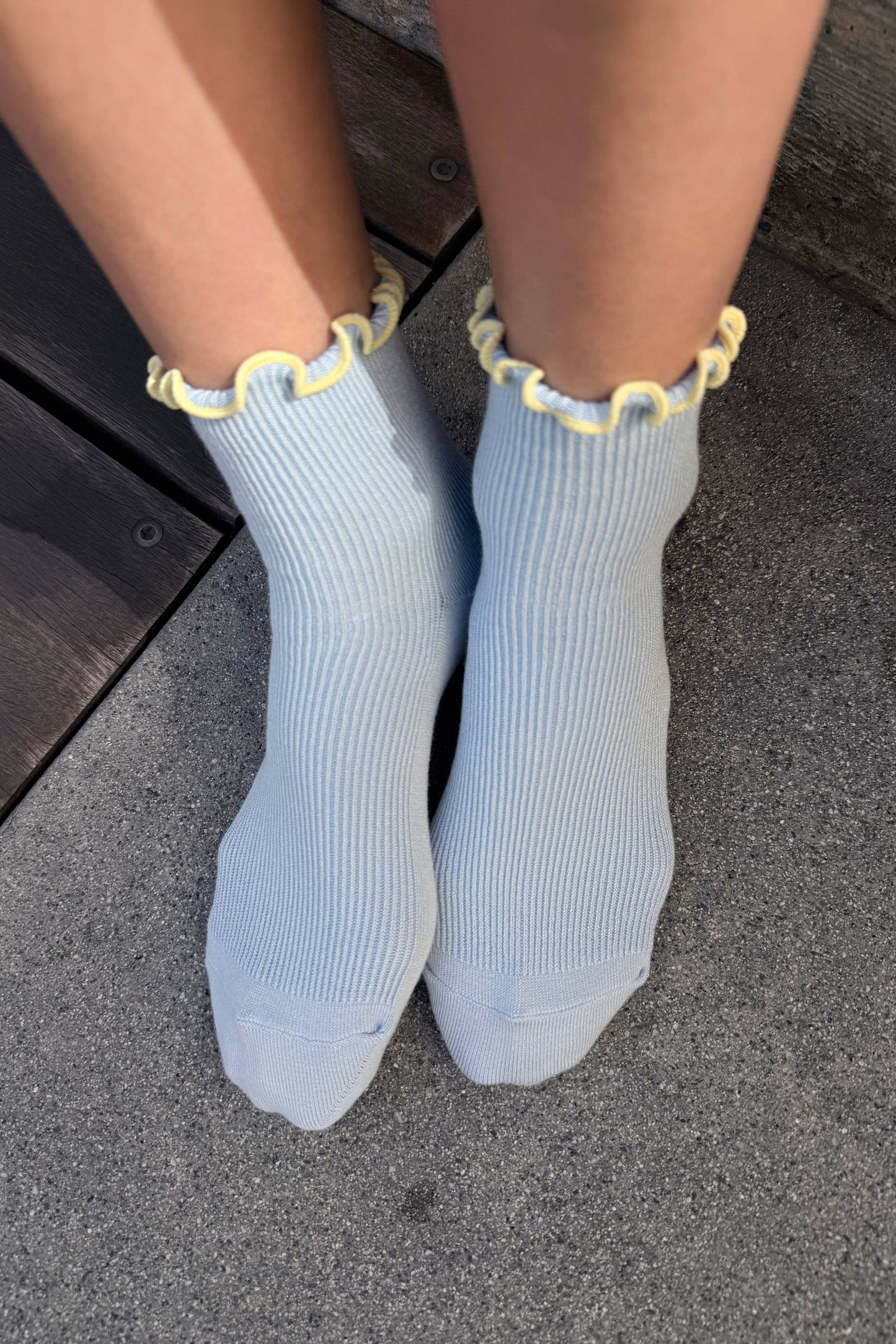The Petite Ruffled Modal Socks (wholesale)