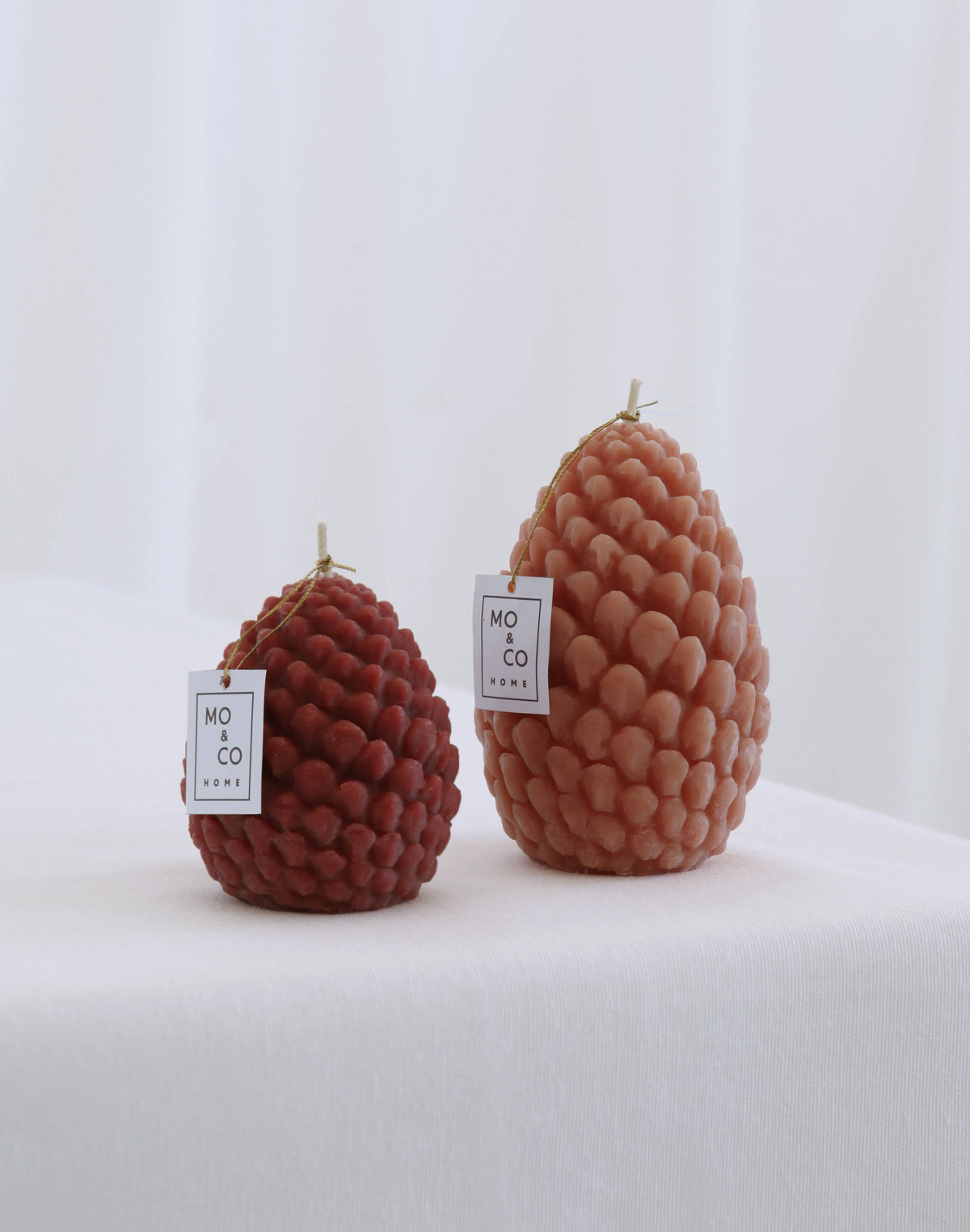 Mo&Co Home Exclusive: Sculpted Beeswax Pine Cones | 2 Sizes