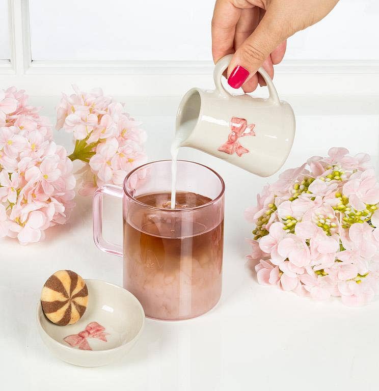 Mini Bowl with Pink Bow-3"D