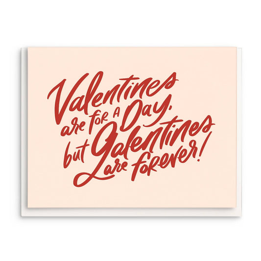Forever Galentine - Letterpress Valentine Greeting Card