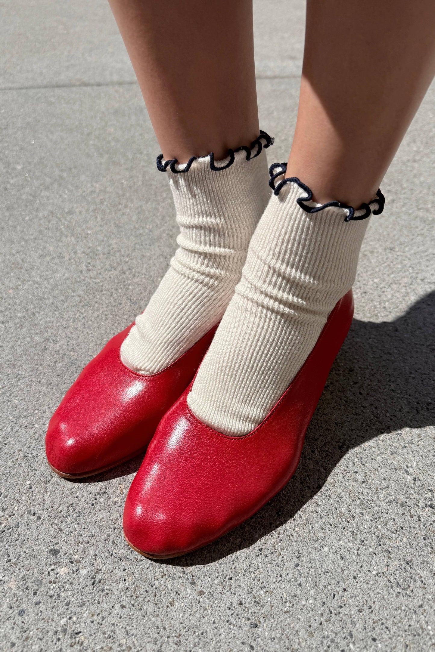The Petite Ruffled Modal Socks (wholesale)